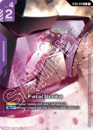 Fatal Strike (C+) (ST05-014), Starter Deck 07: Celestial Drive — Gundam card price