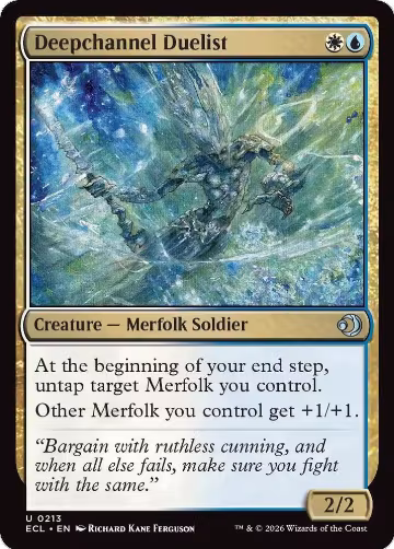 Deepchannel Duelist (213), Lorwyn Eclipsed — Magic card price