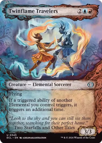 Twinflame Travelers (Showcase) (345), Lorwyn Eclipsed — Magic card price