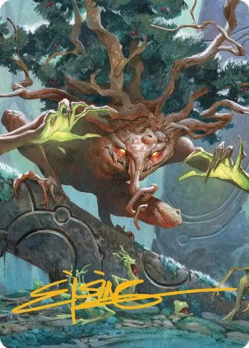 Ferrafor, Young Yew Art Card (Gold-Stamped Signature) (47), Art Series: Lorwyn Eclipsed — Magic card price
