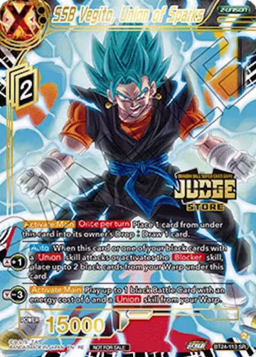 SSB Vegito, Union of Sparks (Judge Pack Vol.18) (Store) (BT24-113), Judge Promotion Cards — DB Super card price