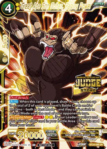 Great Ape Son Gohan, Raging Power (Judge Pack Vol.18) (Store) (BT24-088), Judge Promotion Cards — DB Super card price