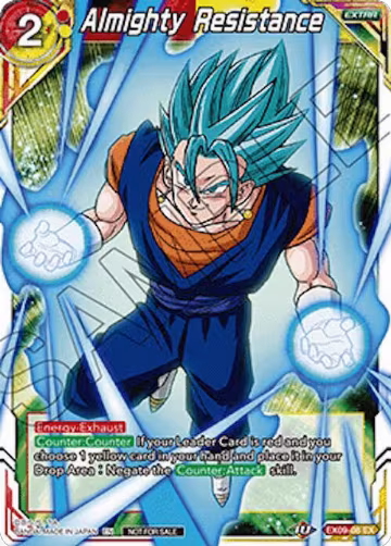 Almighty Resistance (Ultra-Bout Series Tournament Pack Vol.1) (EX09-06), Tournament Promotion Cards — DB Super card price