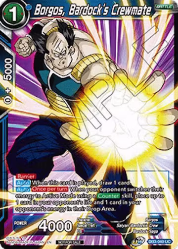 Borgos, Bardock's Crewmate (Ultra-Bout Series Tournament Pack Vol.1) (DB3-040), Tournament Promotion Cards — DB Super card price