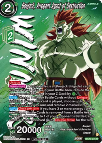 Boujack, Arrogant Agent of Destruction (Ultra-Bout Series Tournament Pack Vol.1) (Winner) (BT25-075), Tournament Promotion Cards — DB Super card price