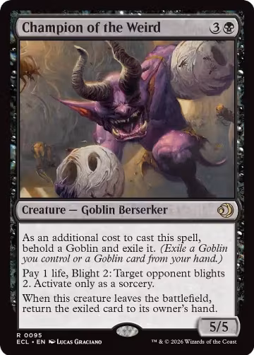Champion of the Weird (95), Lorwyn Eclipsed — Magic card price