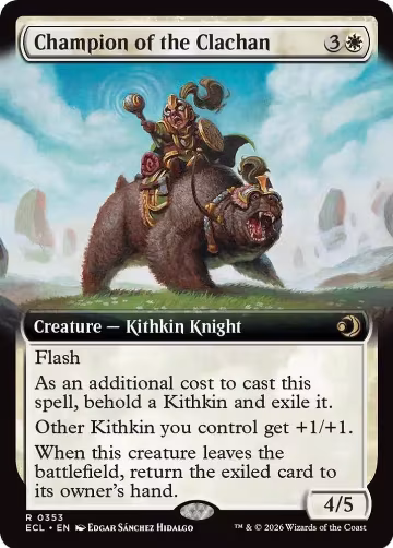 Champion of the Clachan (Extended Art) (353), Lorwyn Eclipsed — Magic card price