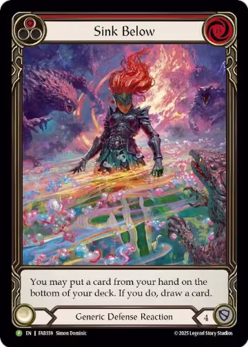Sink Below (Red) - FAB359 (FAB359), Flesh and Blood: Promo Cards — Flesh & Blood card price