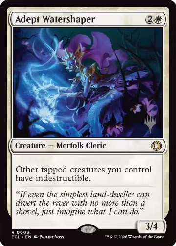 Adept Watershaper (3), Promo Pack: Lorwyn Eclipsed — Magic card price