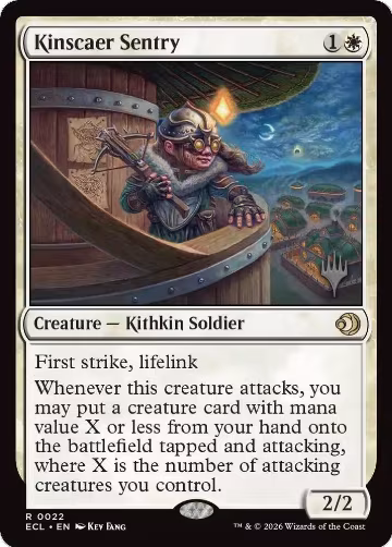 Kinscaer Sentry (22), Promo Pack: Lorwyn Eclipsed — Magic card price