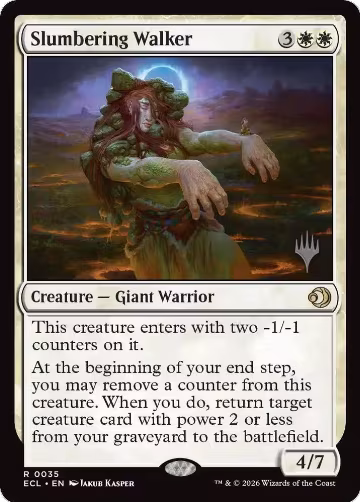 Slumbering Walker (35), Promo Pack: Lorwyn Eclipsed — Magic card price