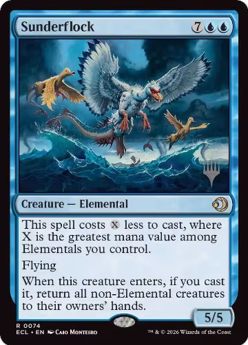 Sunderflock (74), Promo Pack: Lorwyn Eclipsed — Magic card price