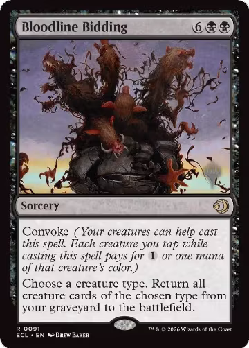 Bloodline Bidding (91), Promo Pack: Lorwyn Eclipsed — Magic card price