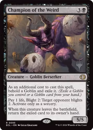 Champion of the Weird (95), Promo Pack: Lorwyn Eclipsed — Magic card price