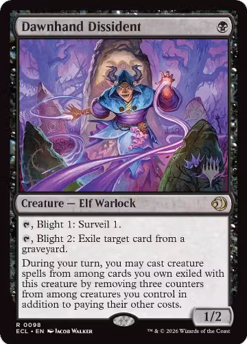 Dawnhand Dissident (98), Promo Pack: Lorwyn Eclipsed — Magic card price