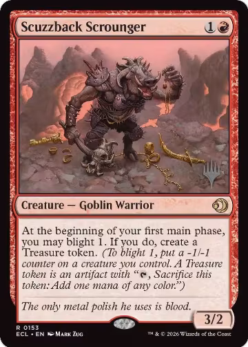 Scuzzback Scrounger (153), Promo Pack: Lorwyn Eclipsed — Magic card price