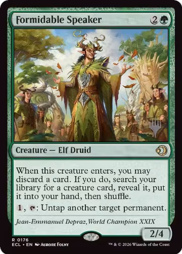 Formidable Speaker (176), Promo Pack: Lorwyn Eclipsed — Magic card price