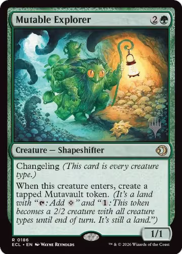 Mutable Explorer (186), Promo Pack: Lorwyn Eclipsed — Magic card price