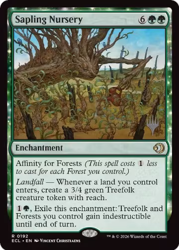 Sapling Nursery (192), Promo Pack: Lorwyn Eclipsed — Magic card price