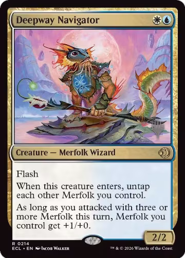 Deepway Navigator (214), Promo Pack: Lorwyn Eclipsed — Magic card price