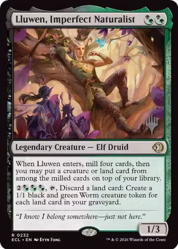 Lluwen, Imperfect Naturalist (232), Promo Pack: Lorwyn Eclipsed — Magic card price