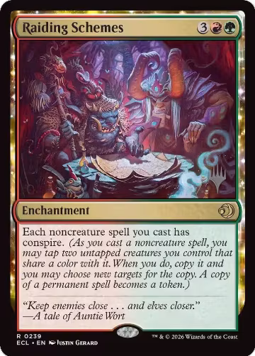 Raiding Schemes (239), Promo Pack: Lorwyn Eclipsed — Magic card price