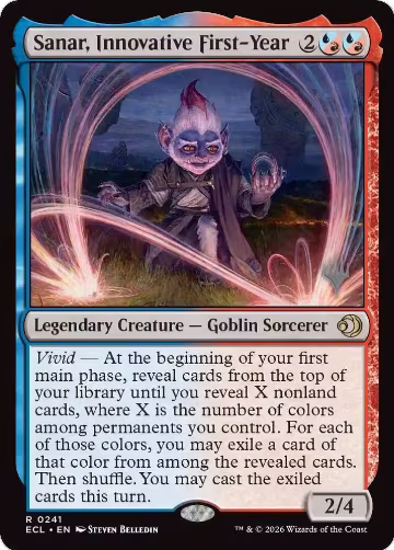 Sanar, Innovative First-Year (241), Promo Pack: Lorwyn Eclipsed — Magic card price