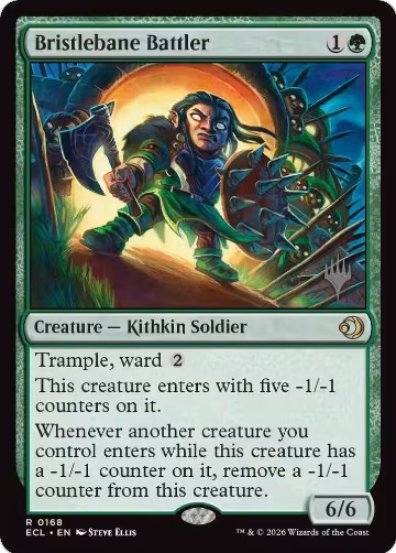 Bristlebane Battler (168), Promo Pack: Lorwyn Eclipsed — Magic card price