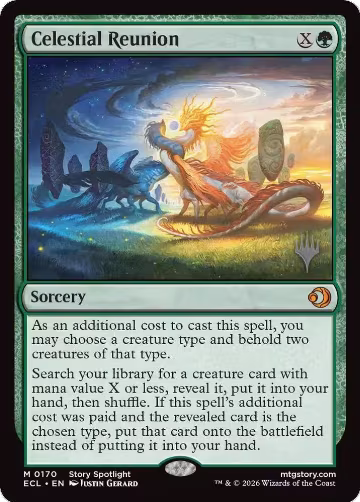 Celestial Reunion (170), Promo Pack: Lorwyn Eclipsed — Magic card price