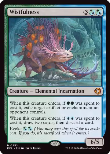 Wistfulness (252), Promo Pack: Lorwyn Eclipsed — Magic card price