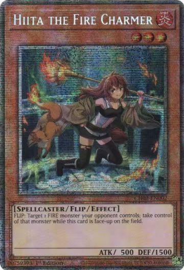 Hiita the Fire Charmer (Starlight Rare) (CH02-EN002), THE CHRONICLES DECK: Spirit Charmers (All-Foil Edition) — Yu-Gi-Oh! card price
