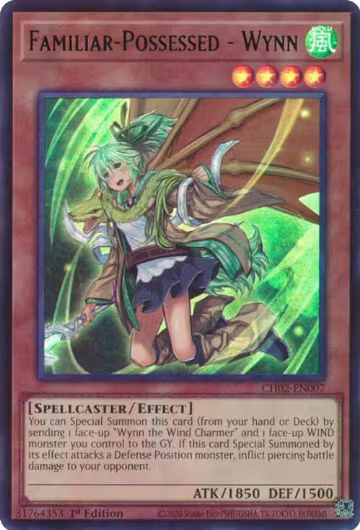 Familiar-Possessed - Wynn (CH02-EN007), THE CHRONICLES DECK: Spirit Charmers (All-Foil Edition) — Yu-Gi-Oh! card price