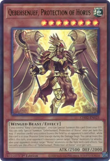 Qebehsenuef, Protection of Horus (CH02-EN025), THE CHRONICLES DECK: Spirit Charmers (All-Foil Edition) — Yu-Gi-Oh! card price