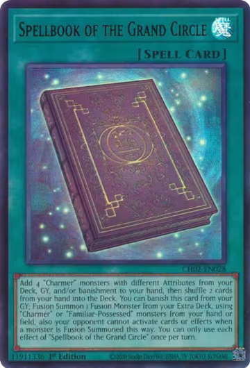 Spellbook of the Grand Circle (Ultra Rare) (CH02-EN028), THE CHRONICLES DECK: Spirit Charmers (All-Foil Edition) — Yu-Gi-Oh! card price