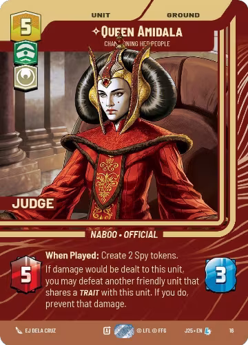 Queen Amidala - Championing Her People (16), Judge Promos — Star Wars card price