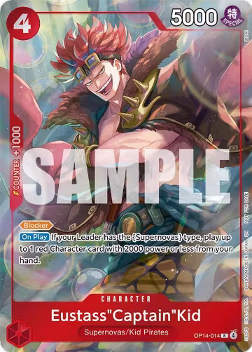 Eustass"Captain"Kid - OP14-014 (Dash Pack) (OP14-014), The Azure Sea's Seven — One Piece card price