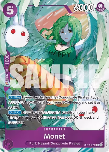 Monet (Dash Pack) (OP14-074), The Azure Sea's Seven — One Piece card price