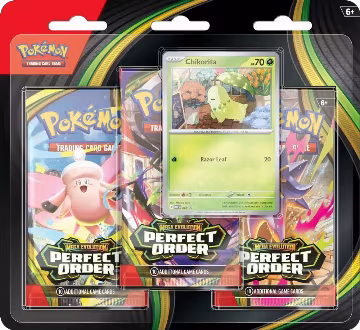 Perfect Order 3 Pack Blister [Chikorita], Perfect Order — Pokémon sealed product price