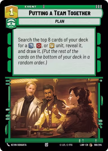 Putting a Team Together (166/264), A Lawless Time — Star Wars card price
