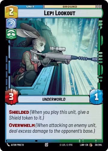 Lepi Lookout (38/264), A Lawless Time — Star Wars card price
