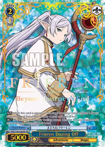 Frieren Dozing Off (SFN/S108-PE02EX) (SFN/S108-PE02EX PR), Bushiroad Event Cards — Weiß Schwarz card price
