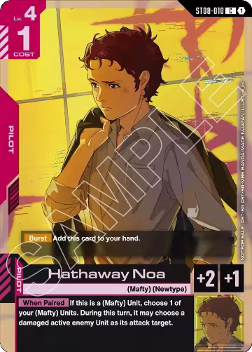 Hathaway Noa (ST08 Release Event) (ST08-010), Gundam Promotional Cards — Gundam card price