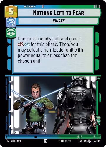 Nothing Left to Fear (41/264), A Lawless Time — Star Wars card price