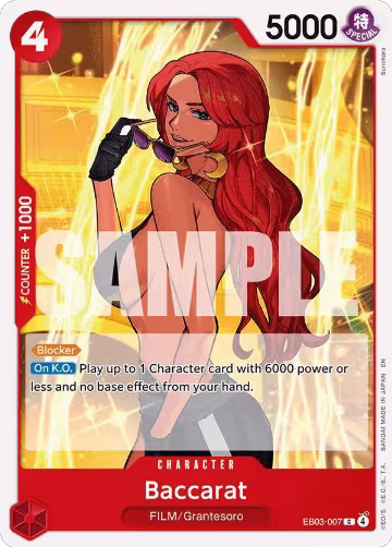 Baccarat (EB03-007), Extra Booster: One Piece Heroines Edition — One Piece card price