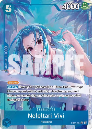 Nefeltari Vivi (024) (Alternate Art) (EB03-024), Extra Booster: One Piece Heroines Edition — One Piece card price