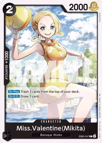 Miss.Valentine(Mikita) (EB03-047), Extra Booster: One Piece Heroines Edition — One Piece card price