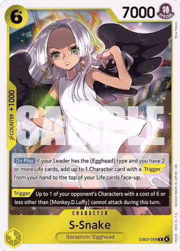 S-Snake (EB03-059), Extra Booster: One Piece Heroines Edition — One Piece card price
