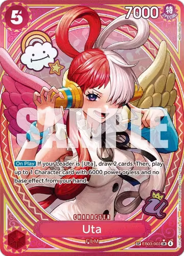 Uta (003) (SP) (EB03-003), Extra Booster: One Piece Heroines Edition — One Piece card price