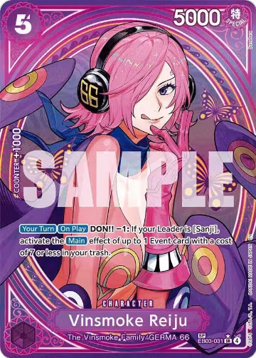 Vinsmoke Reiju (SP) (EB03-031), Extra Booster: One Piece Heroines Edition — One Piece card price