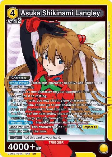 Asuka Shikinami Langley (013) (UE15BT/EVA-1-013), Evangelion: New Theatrical Edition — Union Arena card price